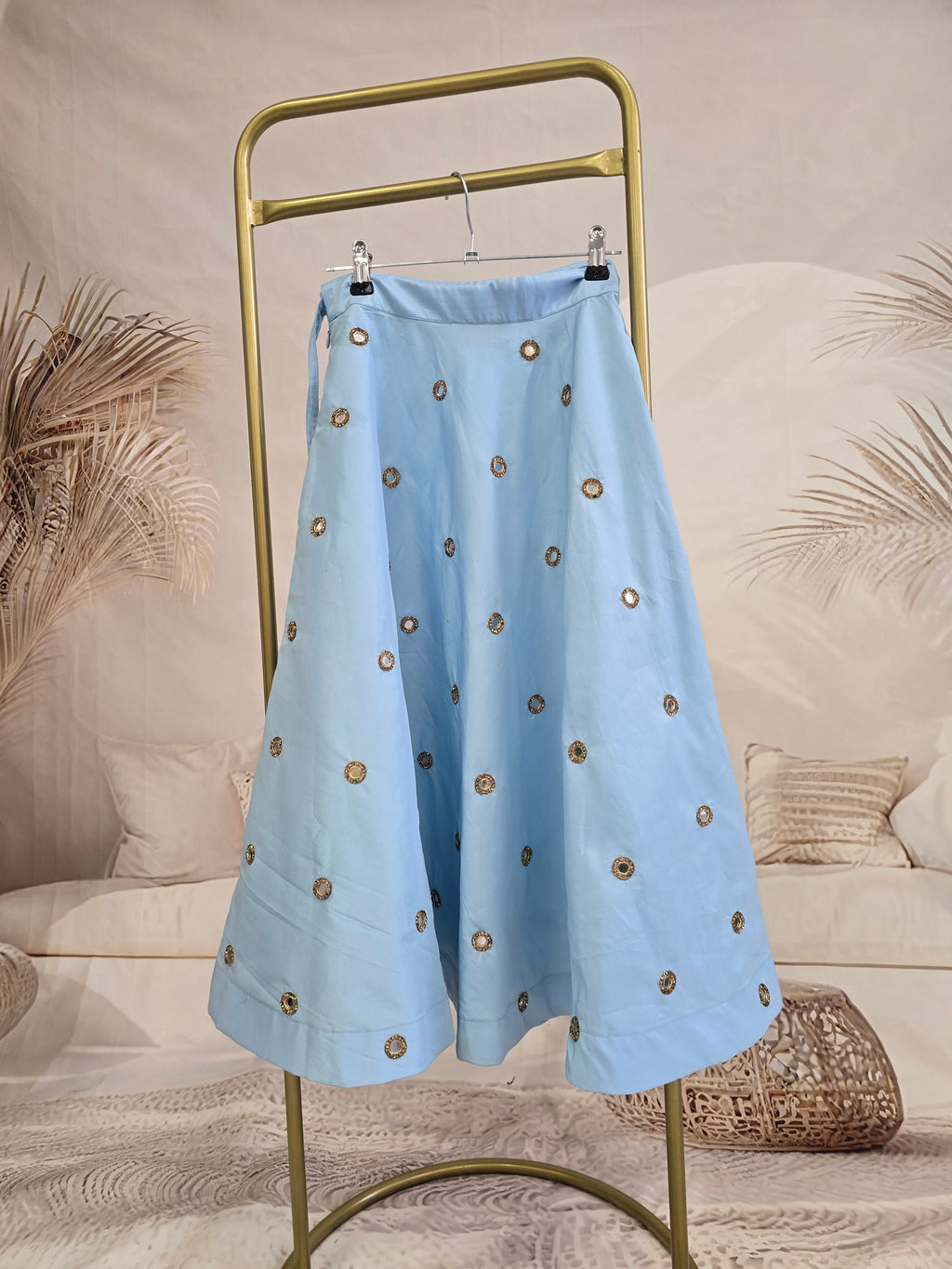 Kids Light Blue Mirror Skirt