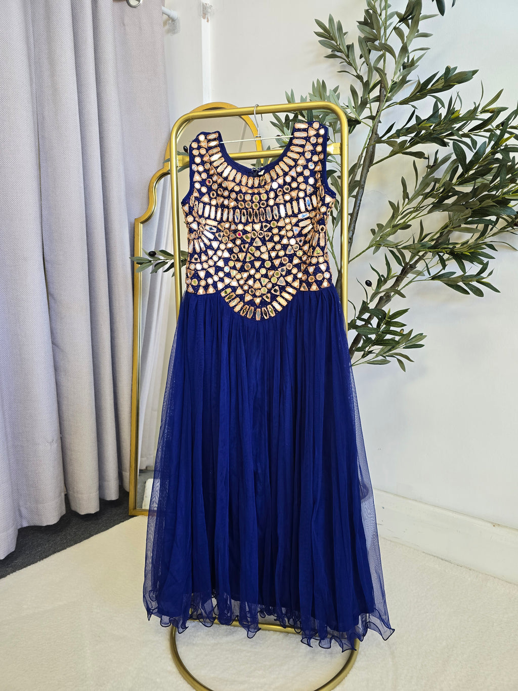 Kids Navy Mirror Dress (size 32)