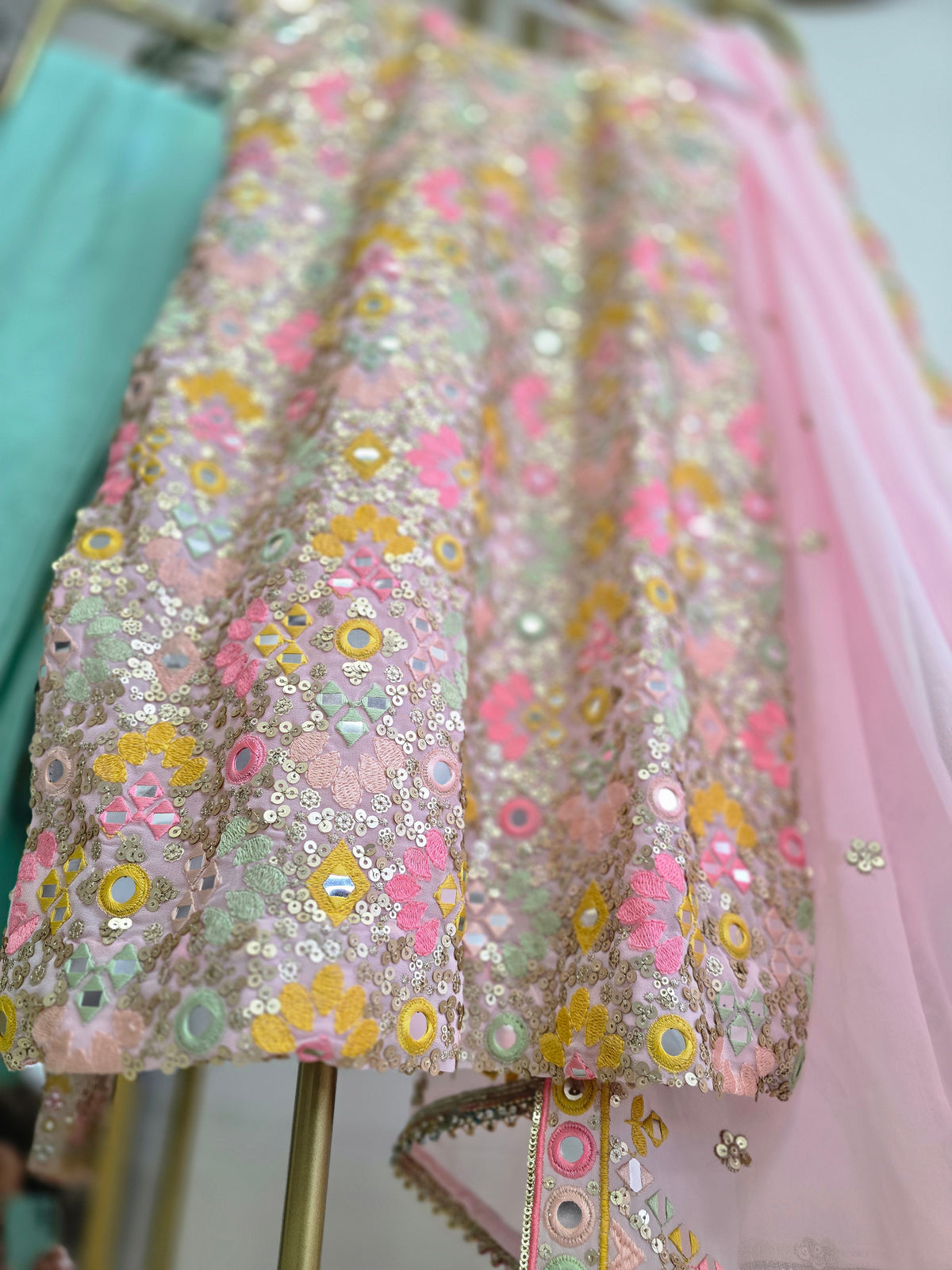 Cienna Luxury Pink Pastel Sleeveless Pajami Suit (4-6)
