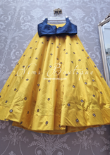 Luxury Yellow Mirror readymade skirt/lehnga (size 4-20)