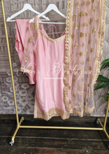 The NB Classic Long Sleeved Blush Pink Silk Pajami Suit (sizes 16 to 26)