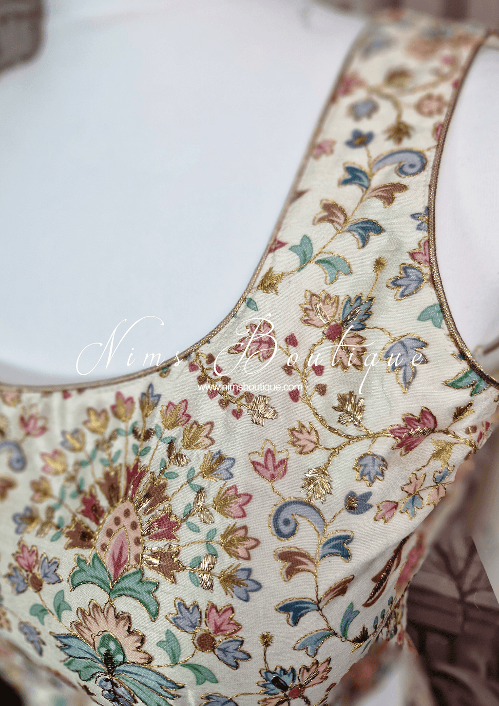 Nims Boutique Mia Ivory & Pastel Lehnga sizes 4-16
