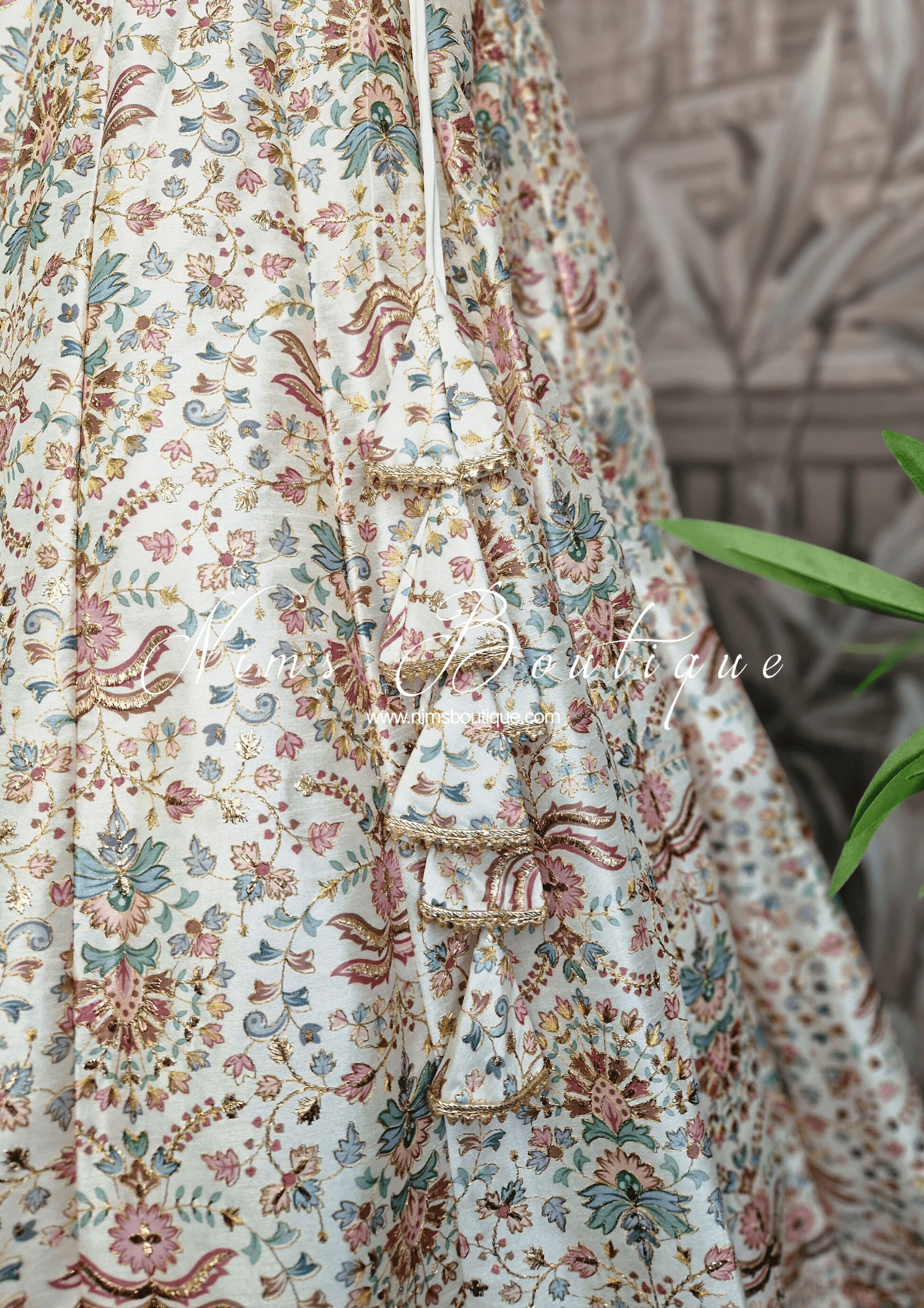 Nims Boutique Mia Ivory & Pastel Lehnga sizes 4-16