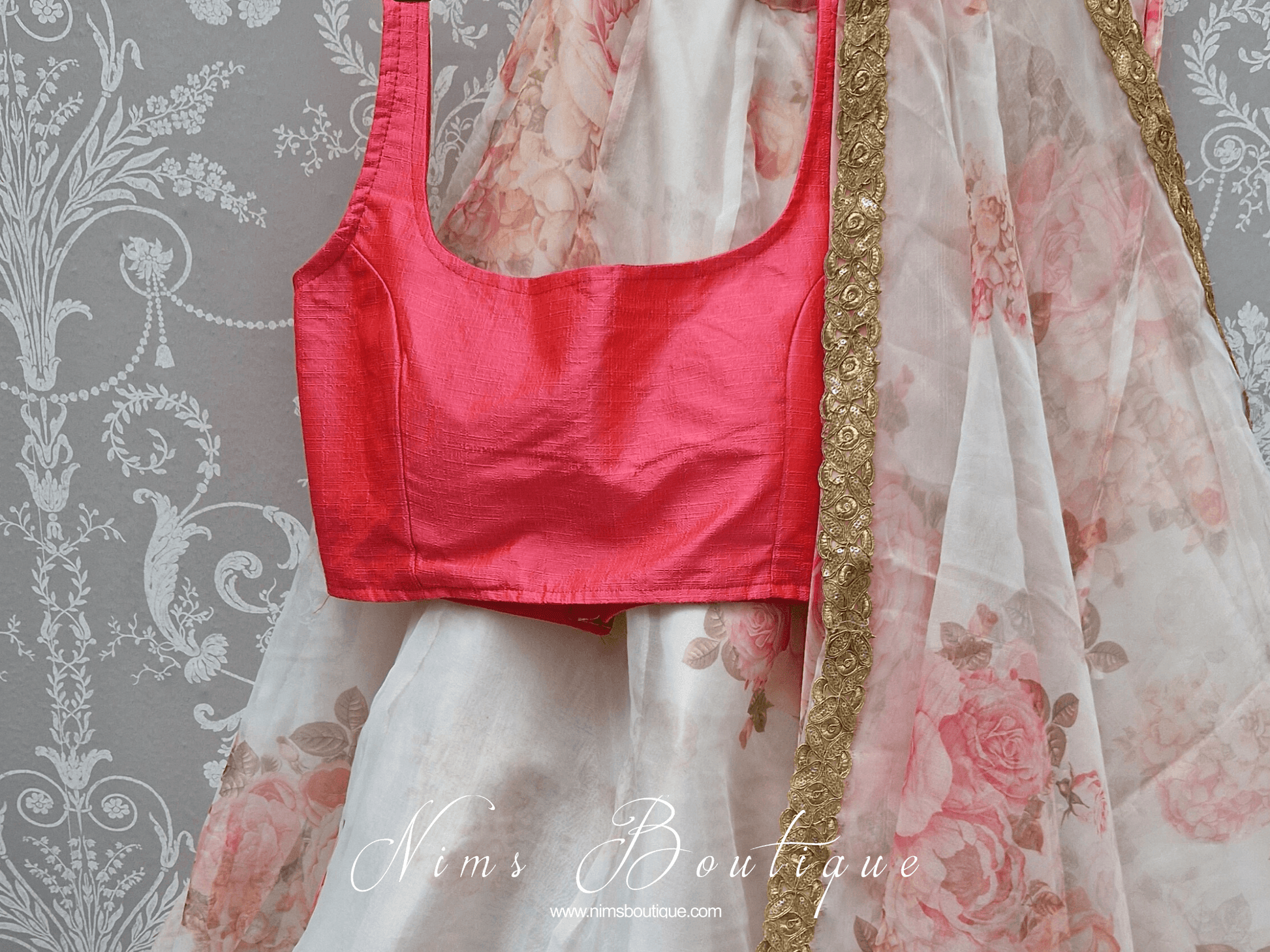 Nims Boutique The NB Coral Pink Blouse 10-14