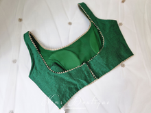 The NB Emerald Green Silk Blouse Gold Edge (12-14)