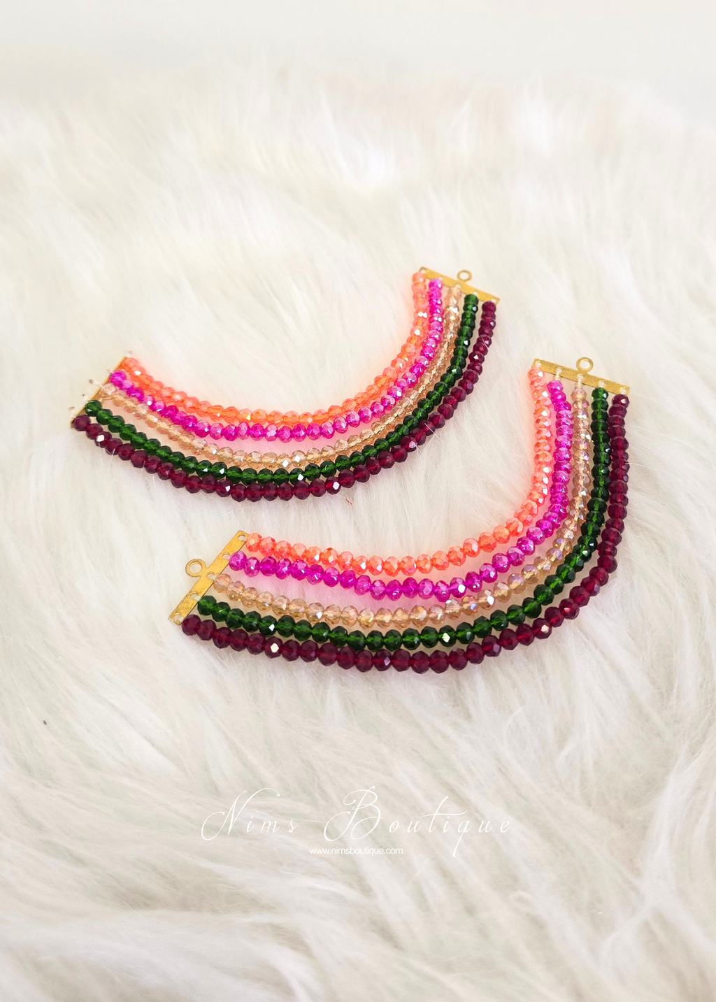 Royal Multicolour Earring Chains/Saharas (5 row) (Copy)