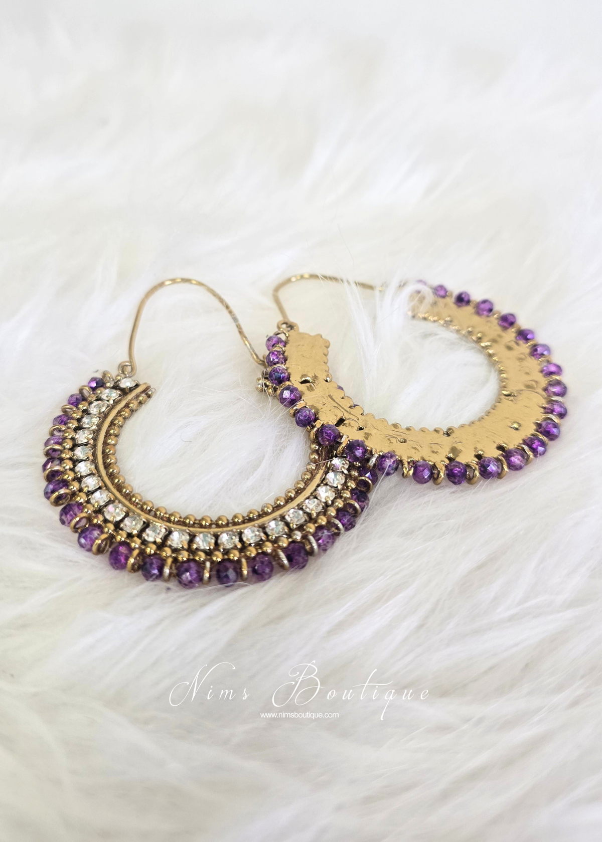 Royal Lilac Bali Earrings