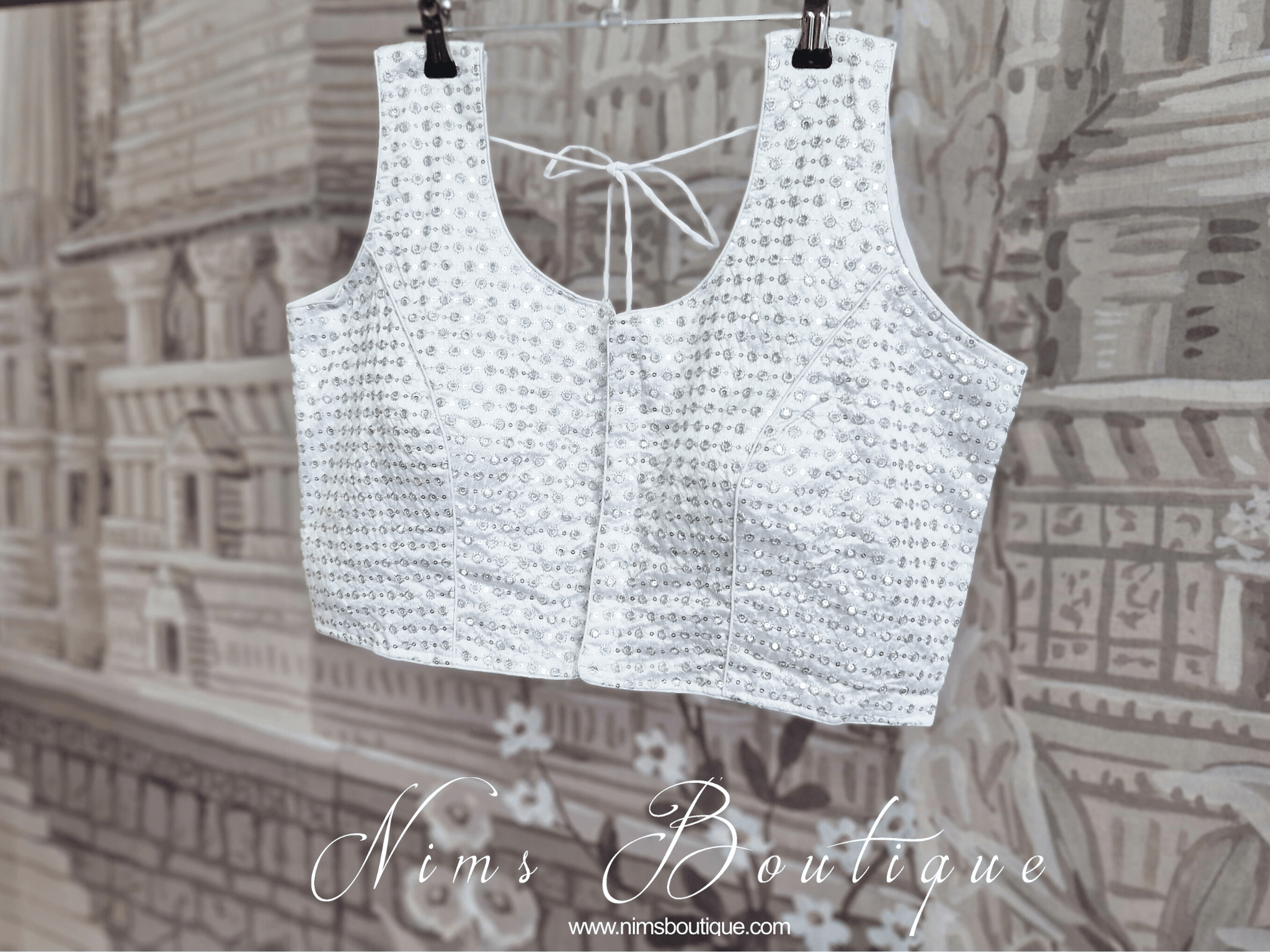 The NB Silver Sequin Blouse 16 18