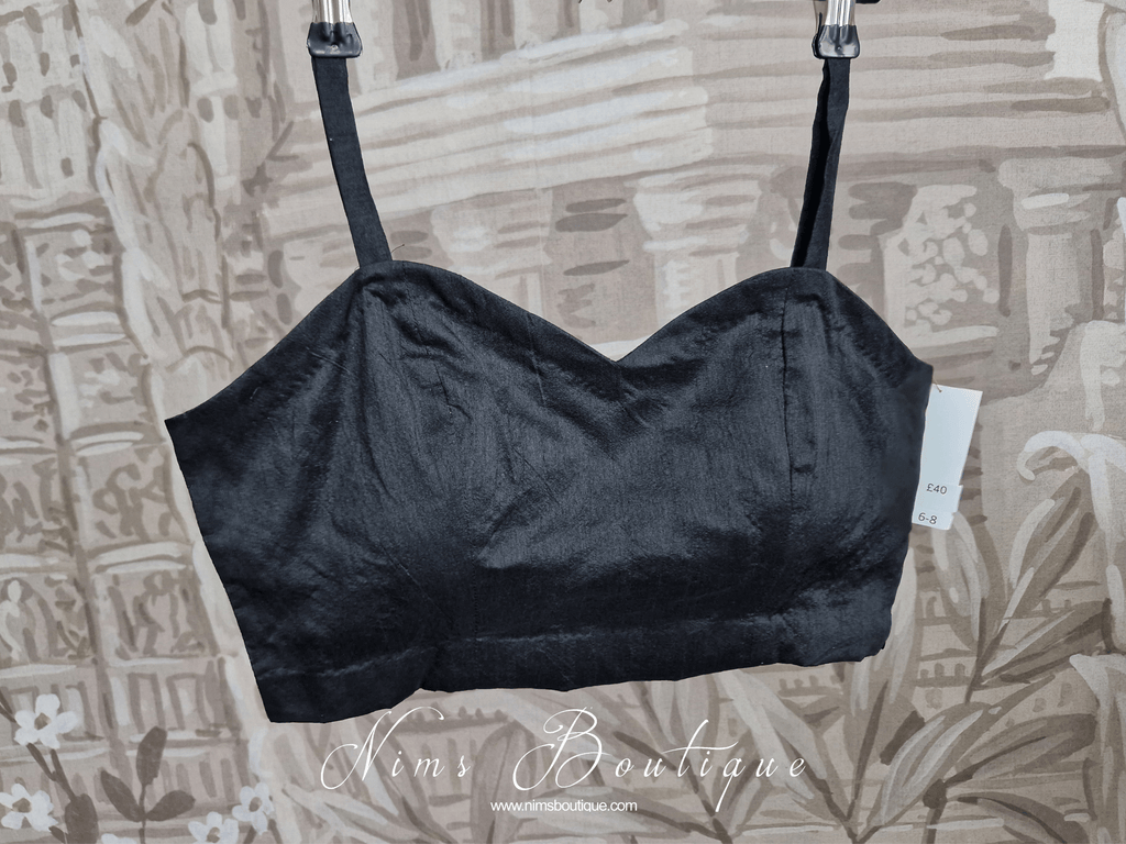 Nims Boutique Gia Black Strap Blouse sizes 4-14