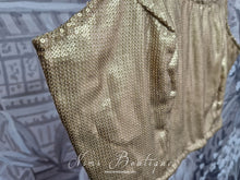 Maya Gold /Bronze Sequin Strap Blouse (size 4-16)