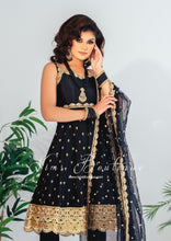 The NB Luxury Black Silk Anarkali with Pajami (size 4-16)