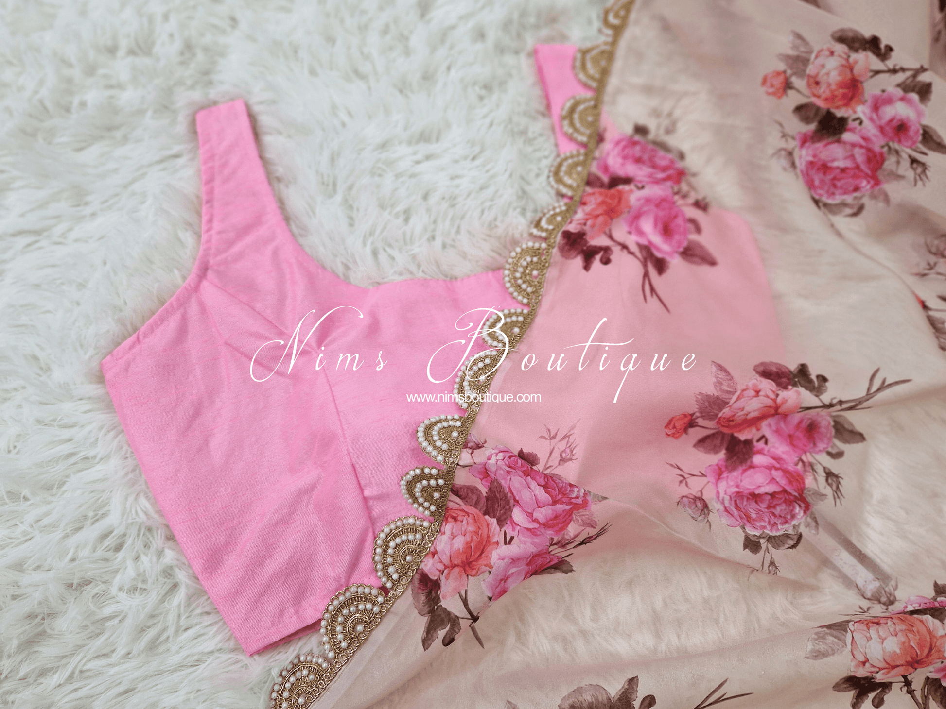 Nims Boutique The NB Baby Pink Blouse 10-12