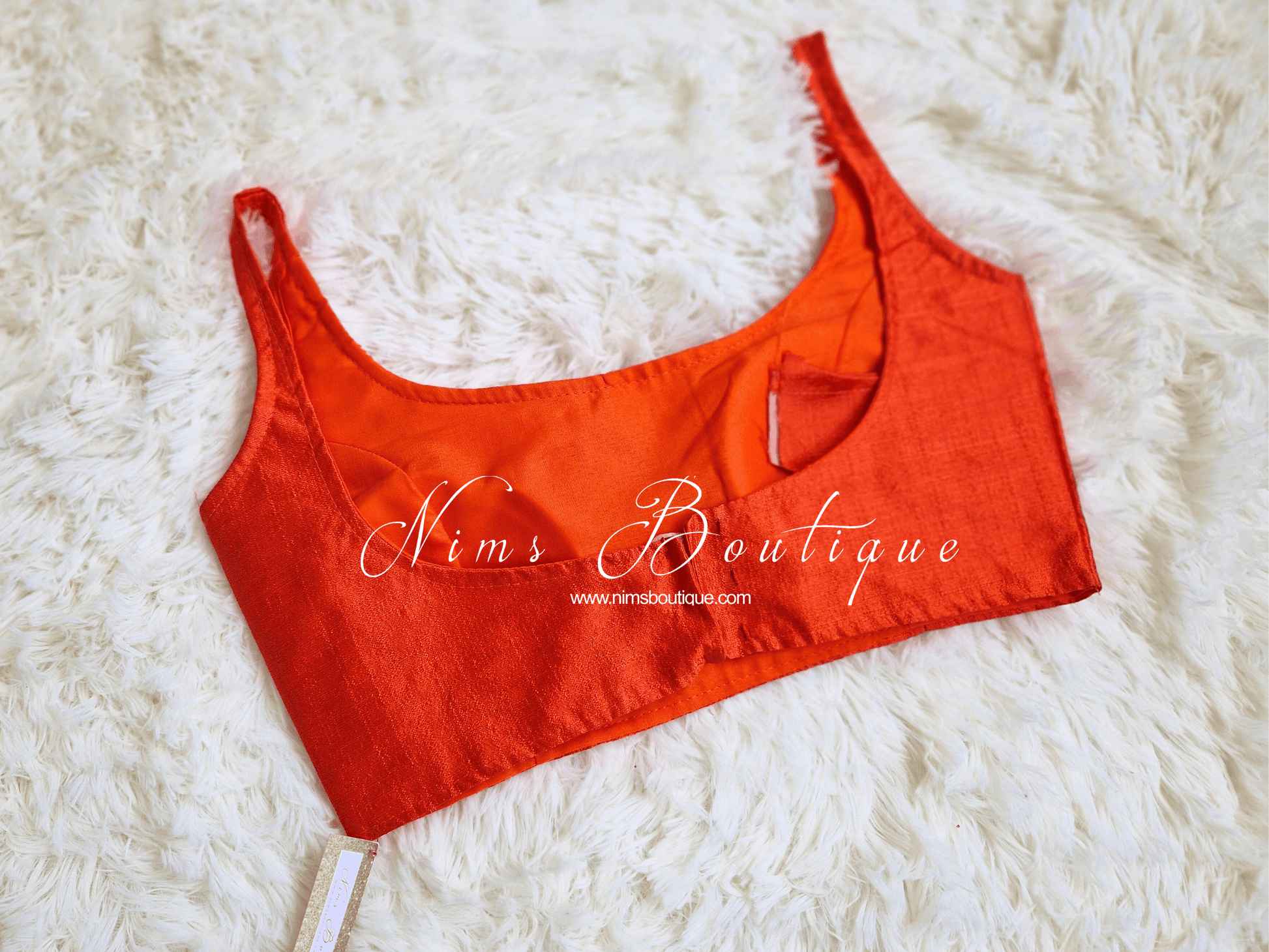 Nims Boutique The NB Orange Blouse 12-14