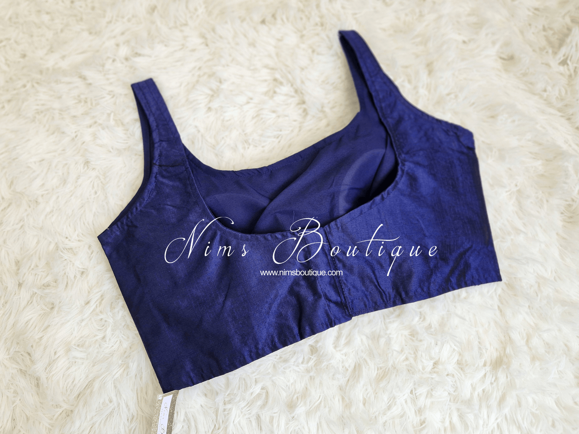 Nims Boutique The NB Navy Blouse 10-12