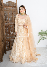 Ivory & Gold Thread Embroidered Lehnga (8-20)