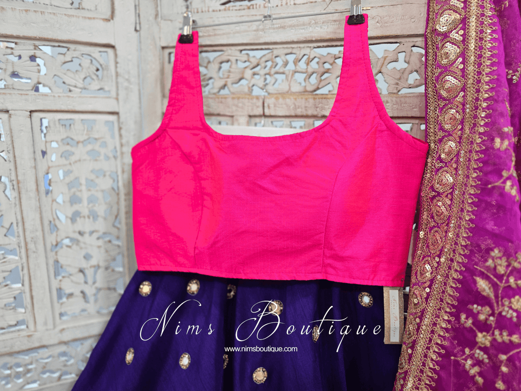 Nims Boutique The NB Bright Pink Silk Blouse 10-12