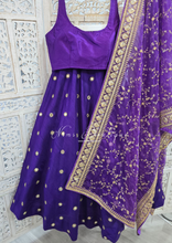 Rani Luxury Cadbury Purple Mirror readymade skirt/lehnga (size 4-26)