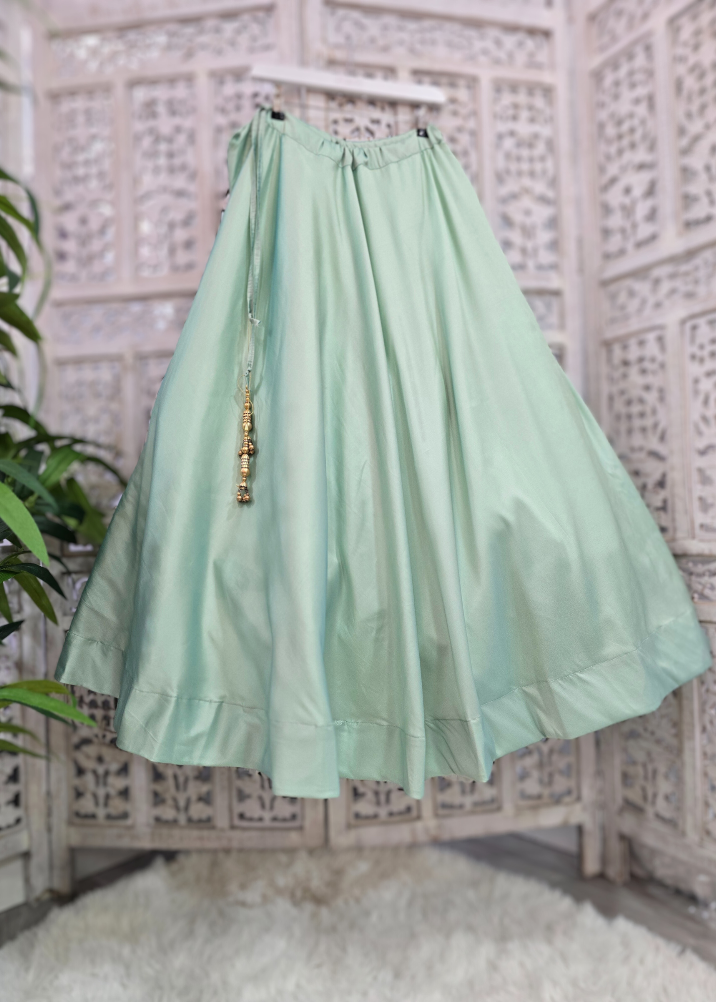 Readymade Mint Silk skirt/lehnga (sizes 4-22)