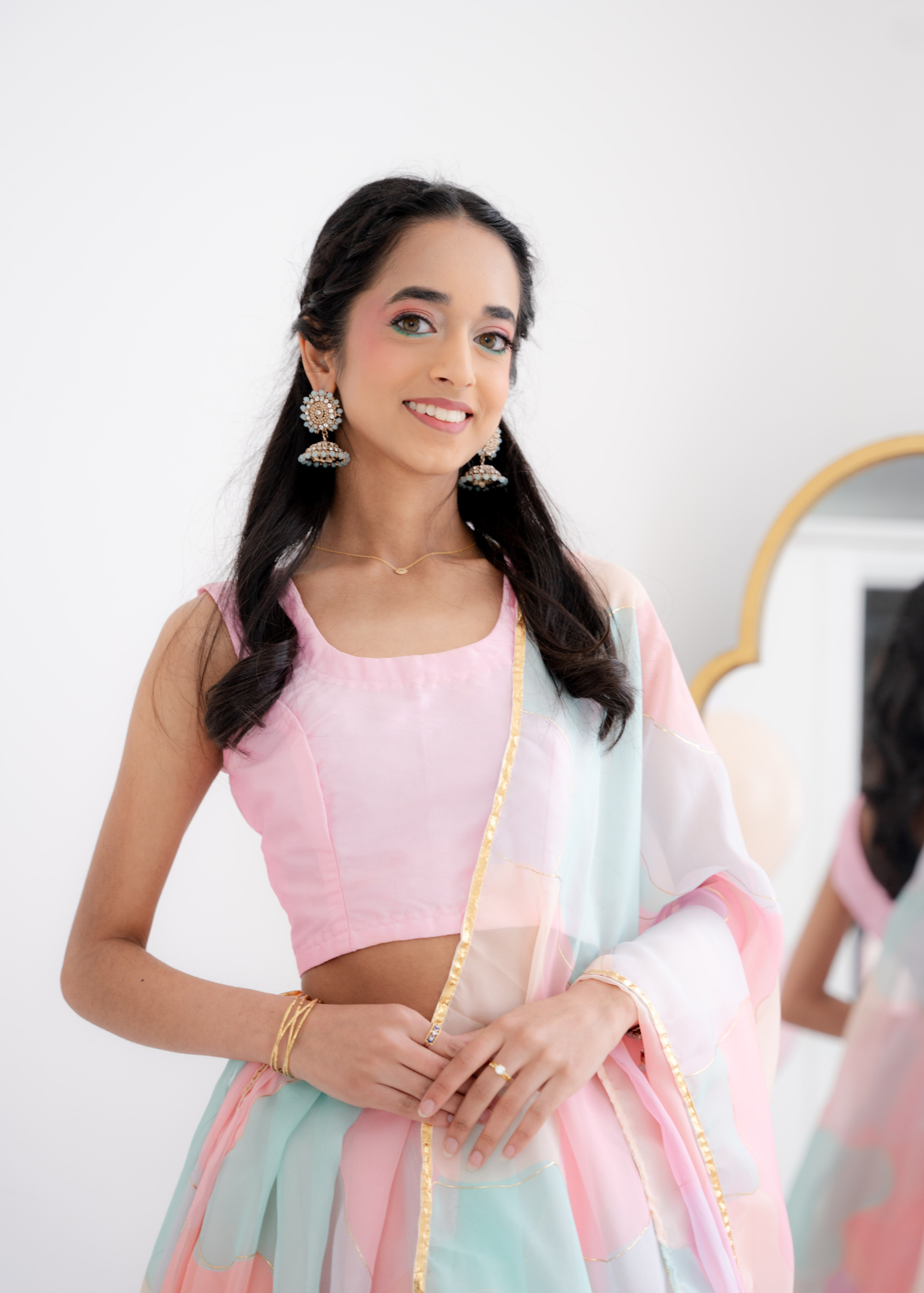The NB Baby Pink Silk Blouse (petite sizes 4-8)