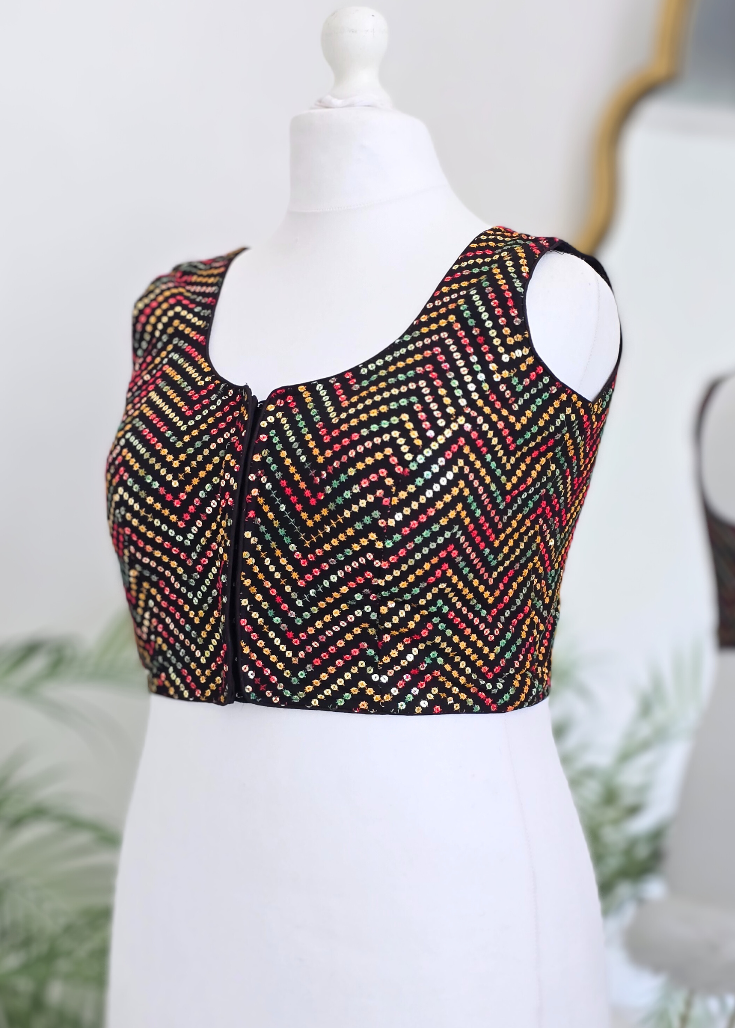 The NB Black Multicolour Blouse 16-18