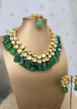 Green Akira Kundan Set