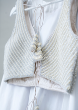 Isla NB Luxury White Bead Blouse (one size)