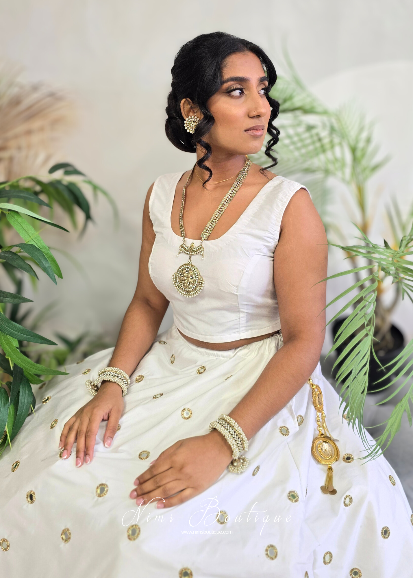 NB White Silk sleeveless blouse (sizes 4-26)