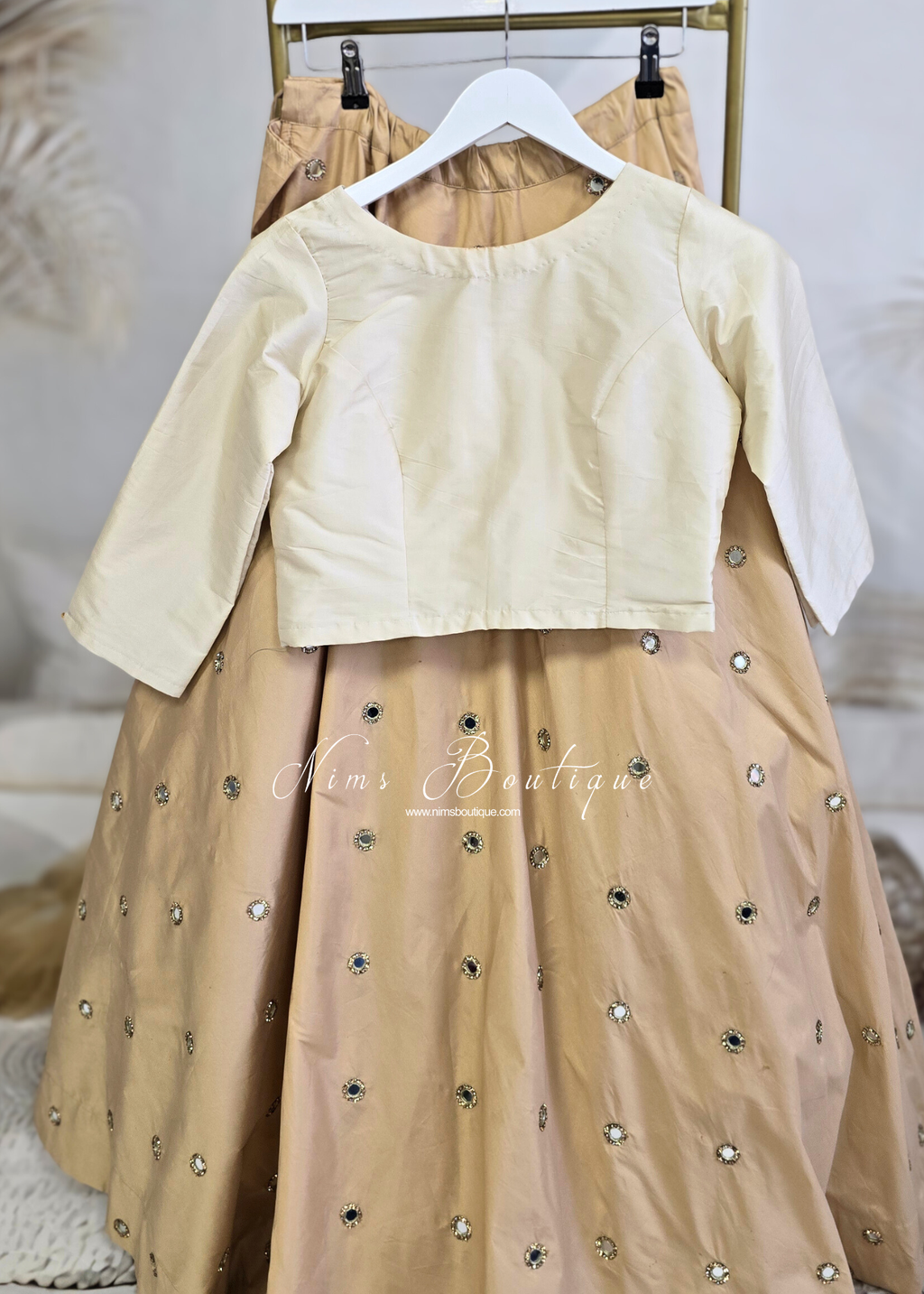Rani Luxury Gold Mirror readymade skirt/lehnga (sizes 4-24)