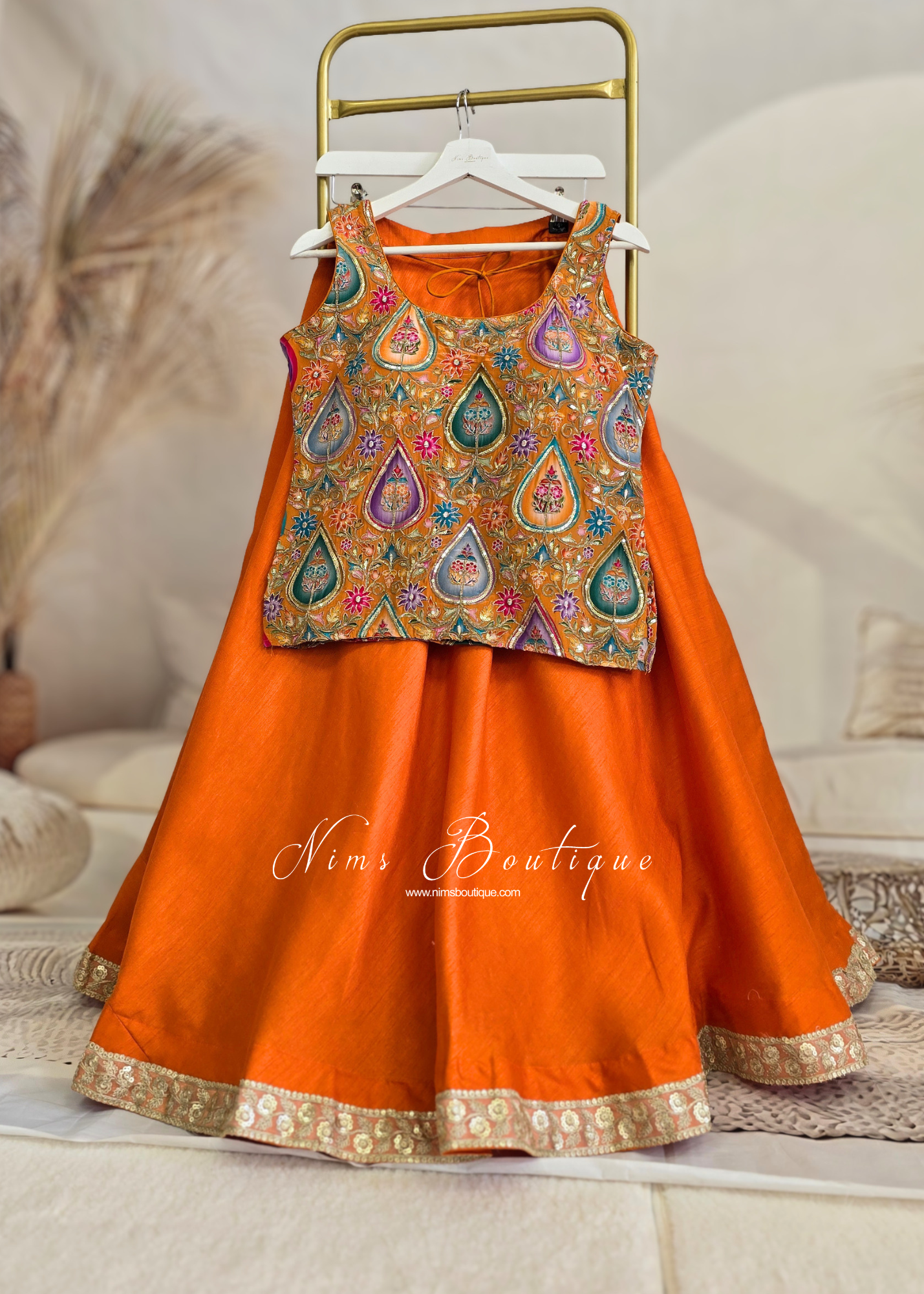 Hema Amber Printed & Embroidered Long Blouse (10-12)