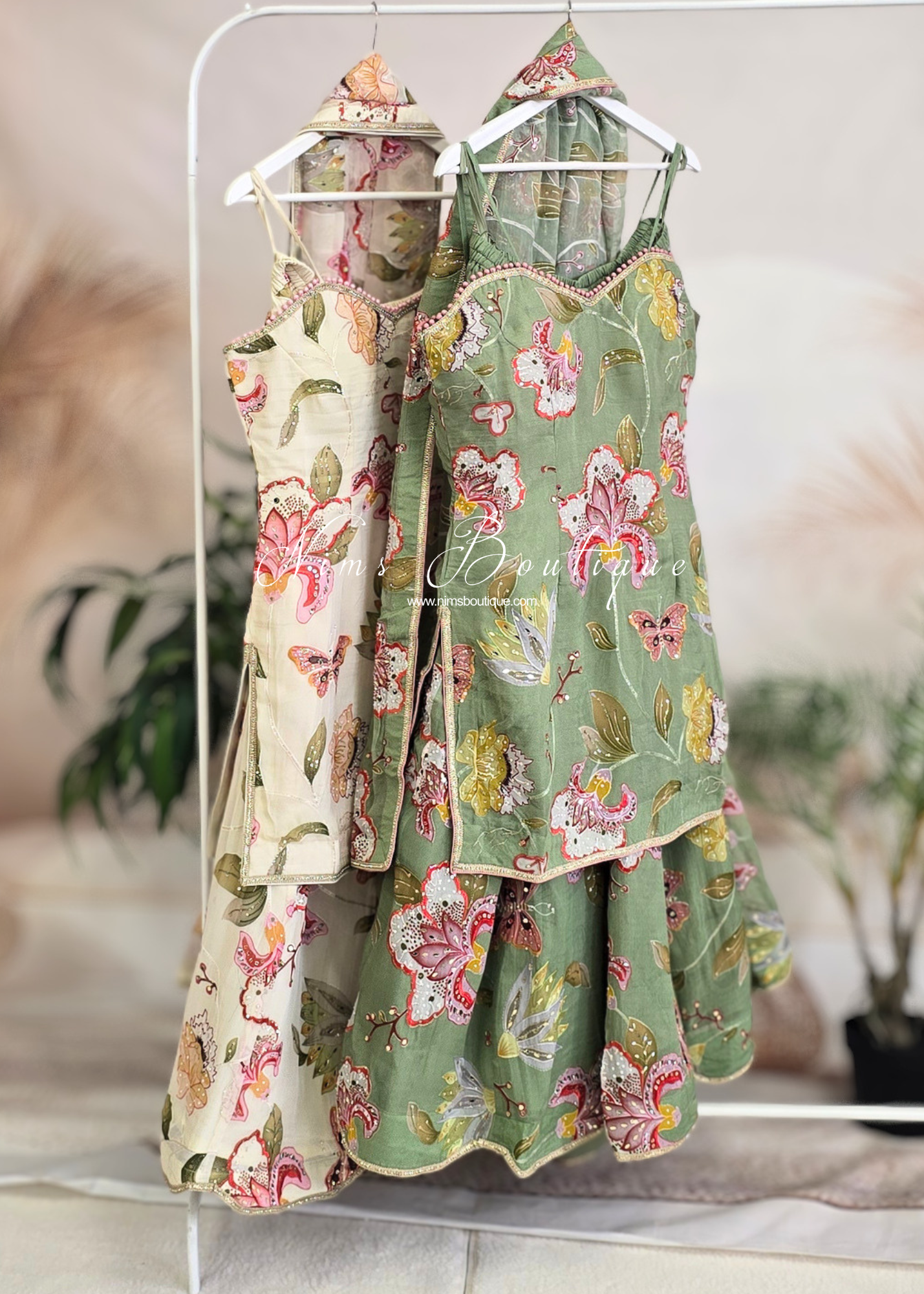 Luxury Evelina Strappy Sharara Suit (size 12)