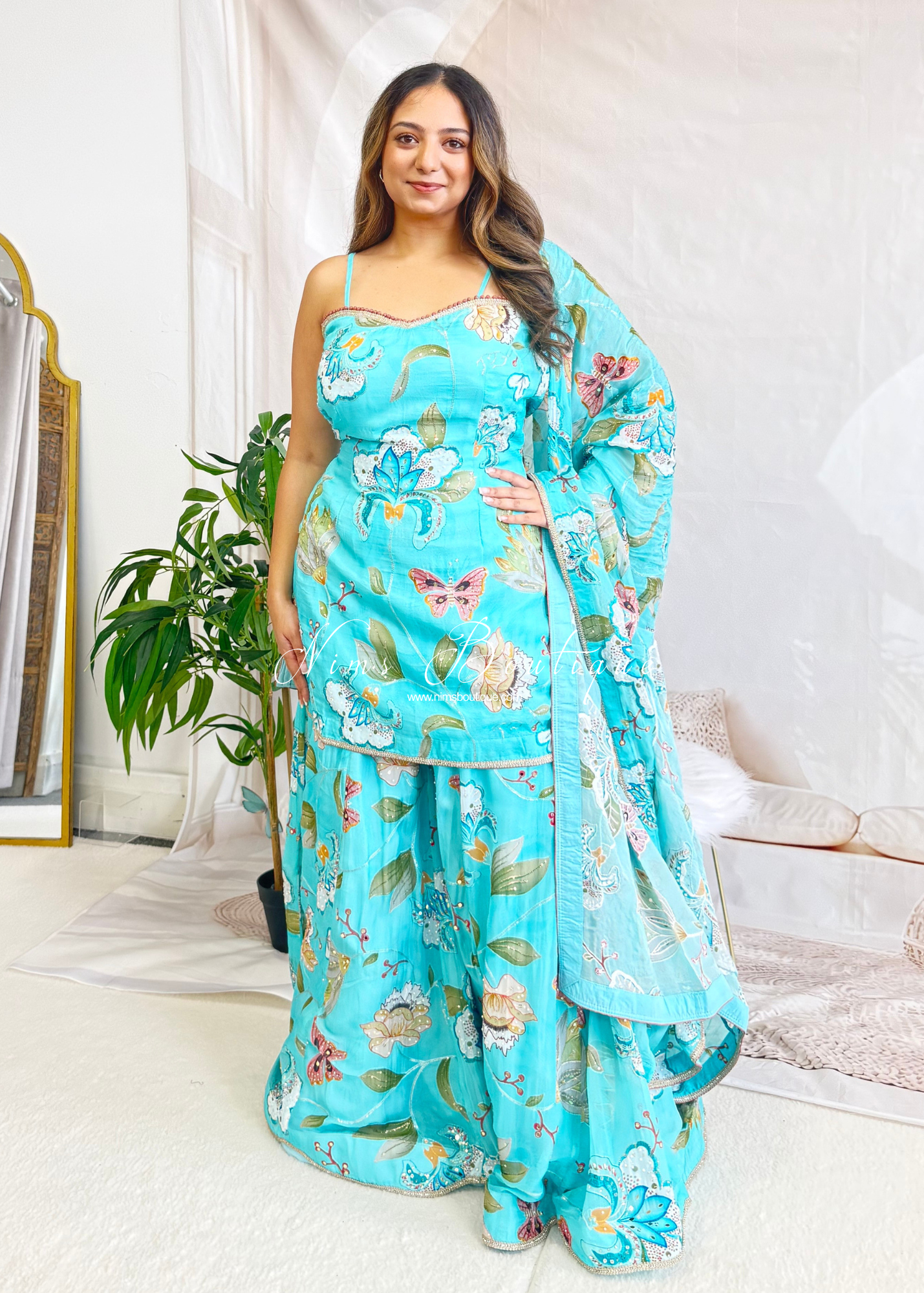 Luxury Evelina Strappy Sharara Suit (size 12)