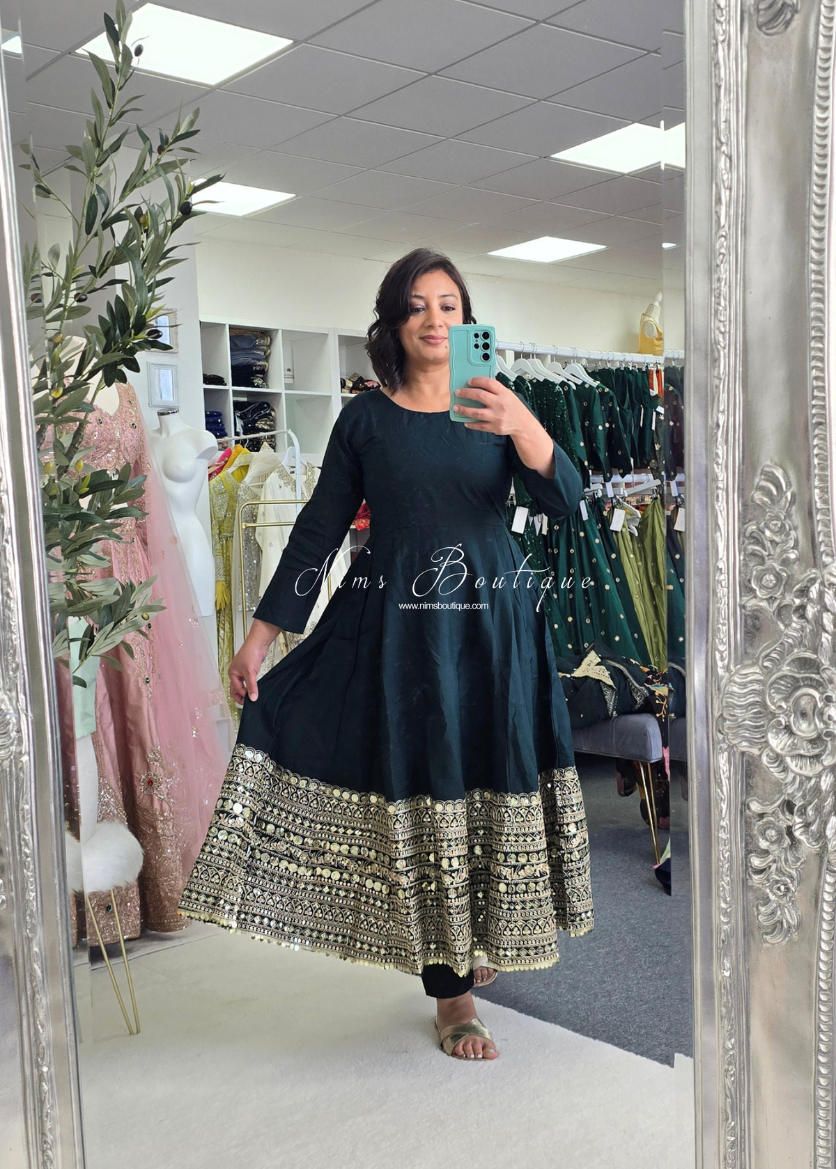 Long Frock Pajami Suit