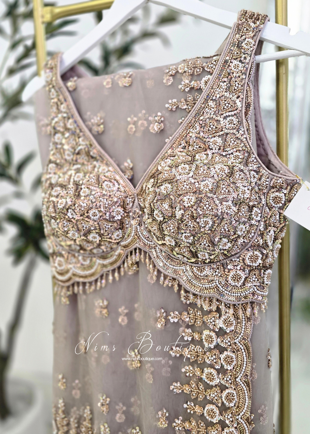Luxury Capuccino Embellished Saree