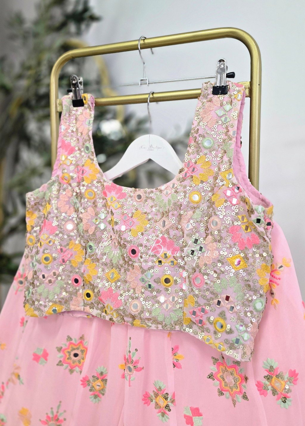 Cienna Pink & Pastel Blouse (10-12)