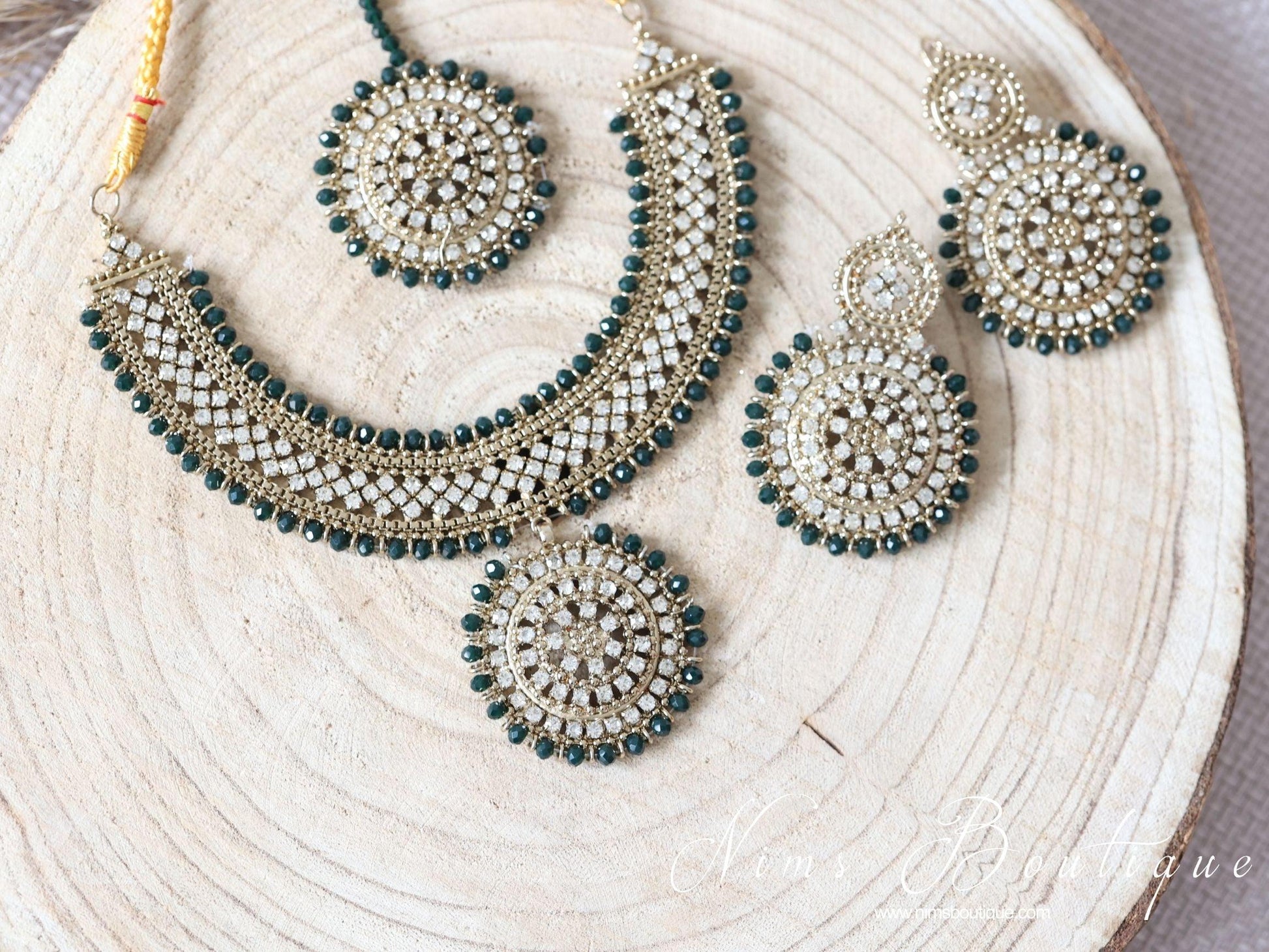 Nims Boutique Classic Royal Dark Green Set