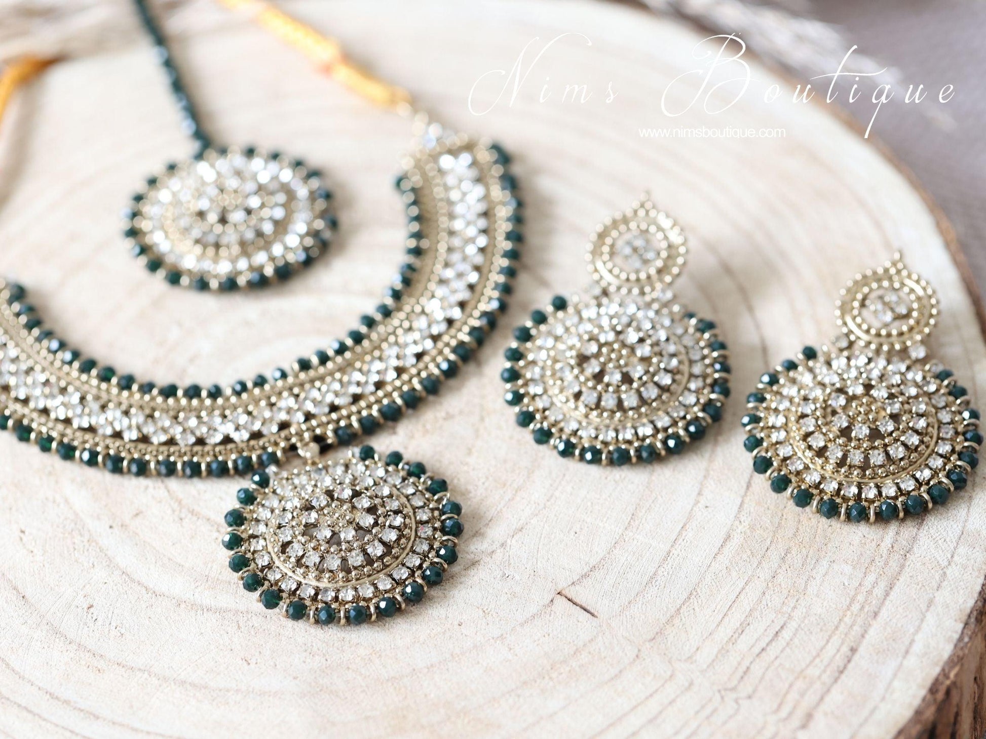 Nims Boutique Classic Royal Dark Green Set