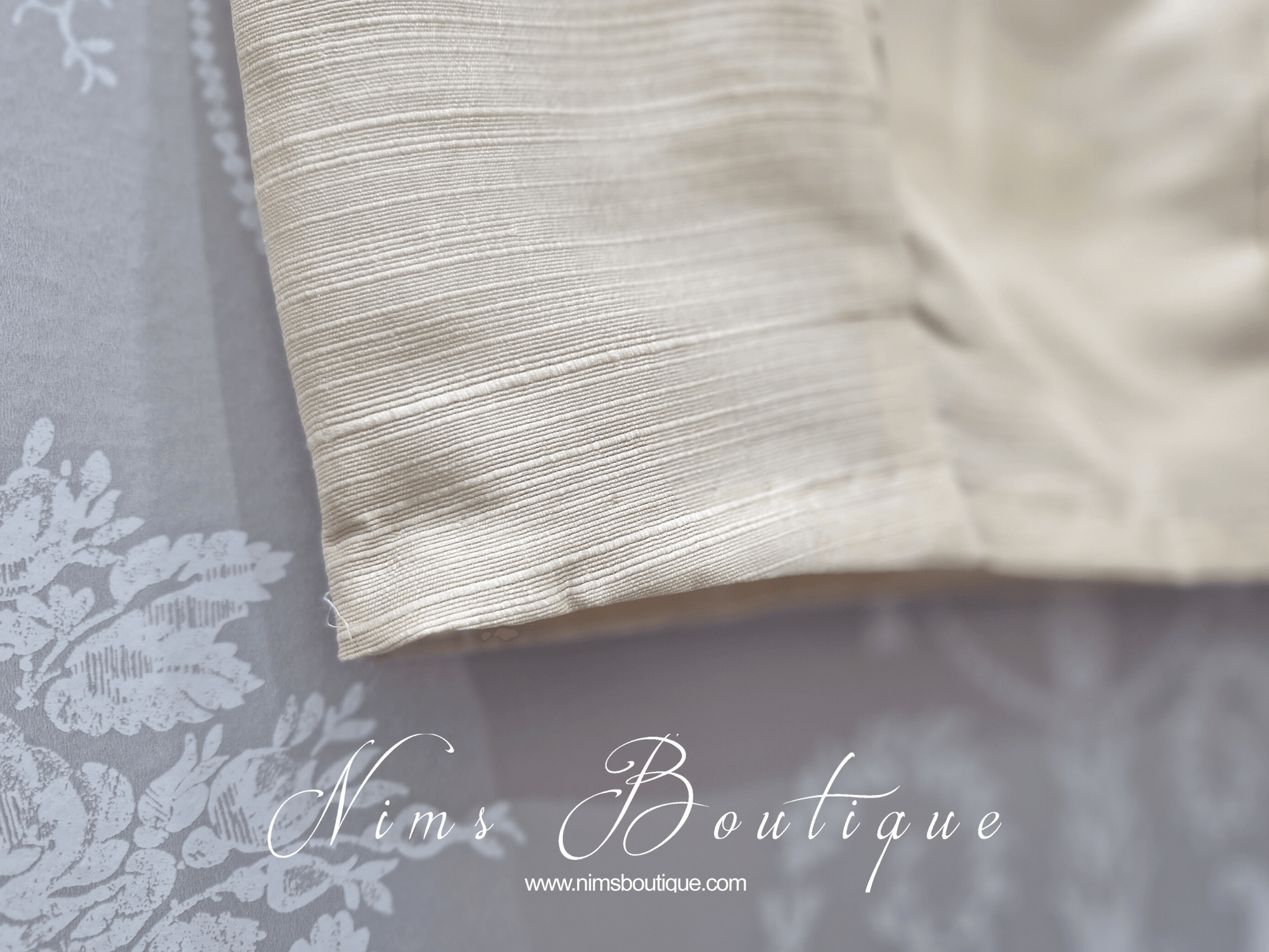 Nims Boutique The NB Cream Raw Silk Blouse petite sizes 4-8
