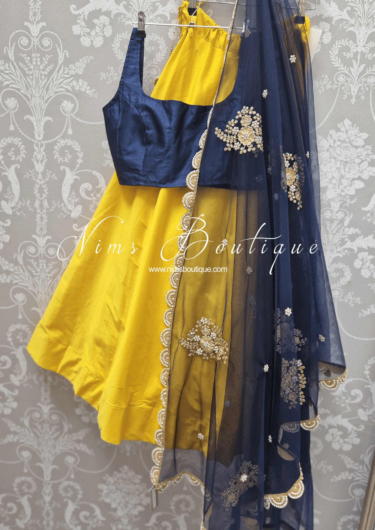 Nims Boutique The NB Bright Navy Blouse 12-14