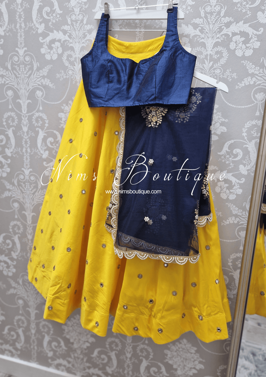Nims Boutique The NB Bright Navy Blouse 12-14