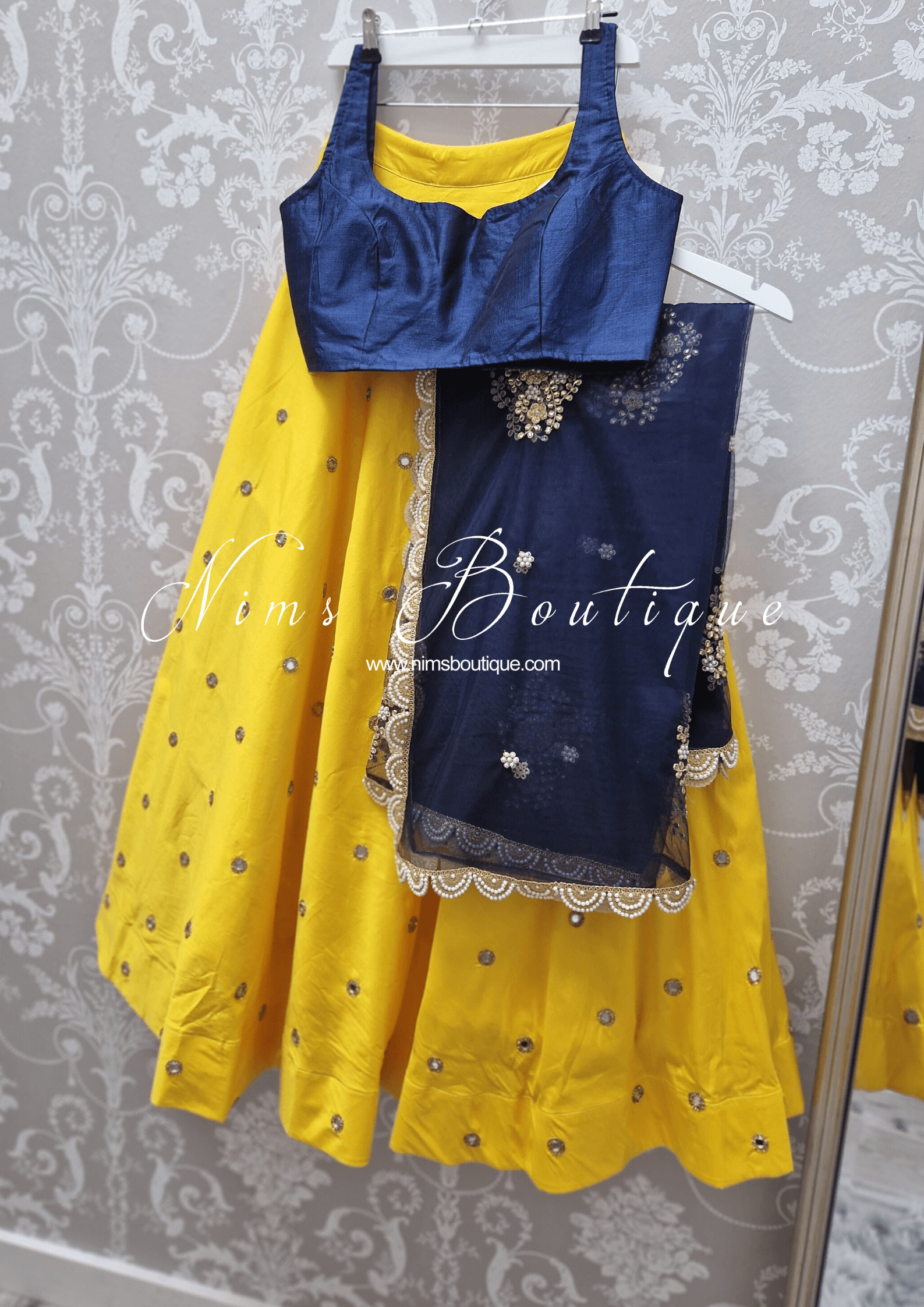 Nims Boutique The NB Bright Navy Blouse 12-14