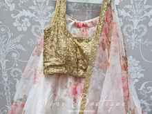 Luxury Rose Gold Sequin Sleeveless Blouse (4-24)