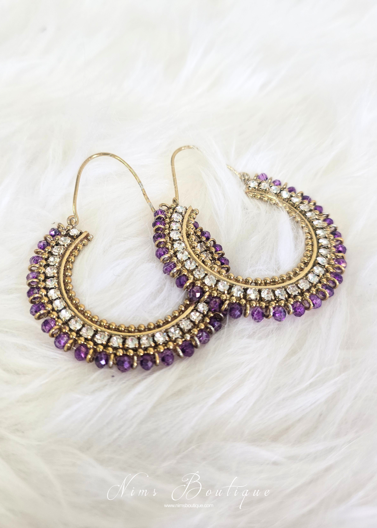 Royal Lilac Bali Earrings