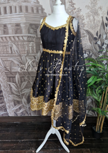 The NB Luxury Black Silk Anarkali with Pajami (size 4-16)