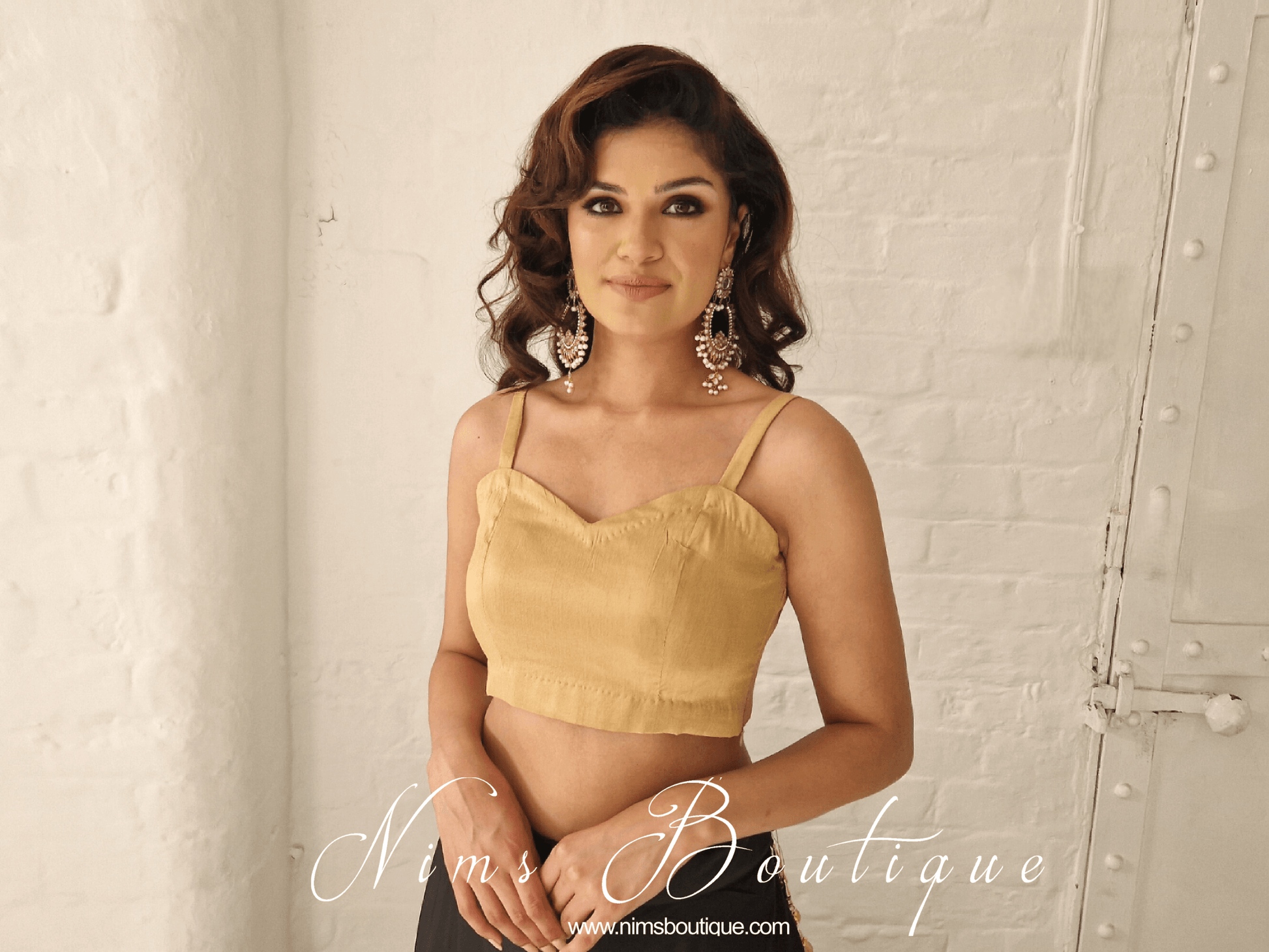 Nims Boutique Gia Gold Strap Blouse sizes 4-12