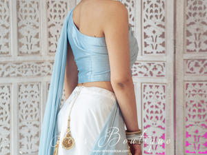 Arya Luxury One Shoulder & Dupatta blouse (bespoke)