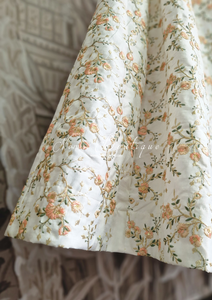 Isabel Ivory, Peach & Mint Embroidered Skirt