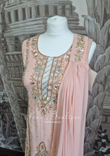 Light Pink Embellished Sharara Suit (10-12)
