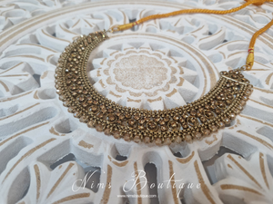 Limted Edition Royal Gold Stone Necklace