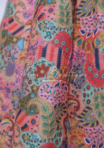 Suraiya Luxury Pinks Printed Skirt (sizes 8-12)