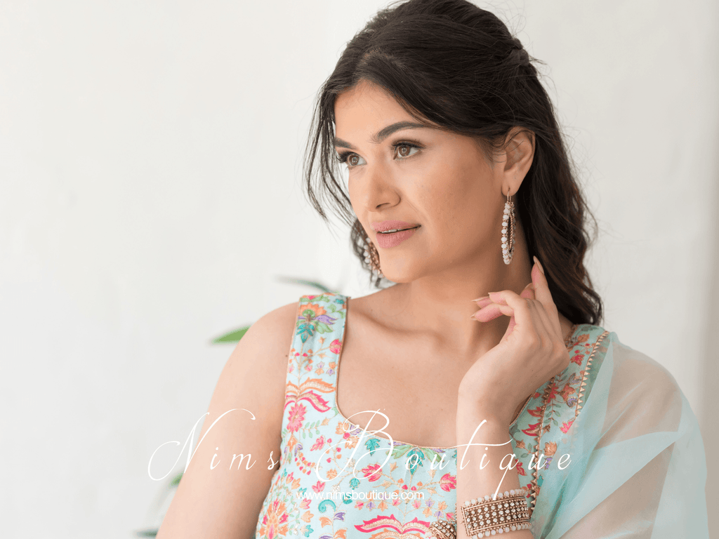 Nims Boutique Royal Blush Bali Hoop Earrings
